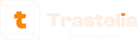 Logo trastelia con texto en negativo